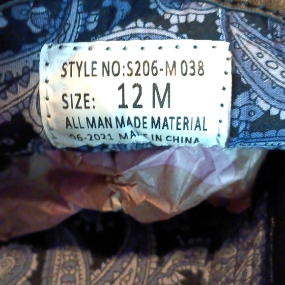 Men's Couture 1910 Blingy Stylish Shoes Slip Ons size 12m must see - Picture 6 of 7